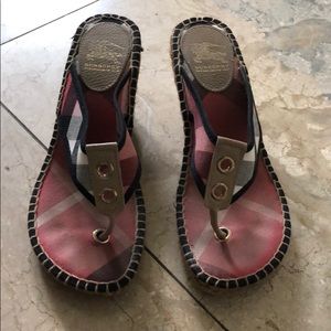 Burberry sandals with wedge